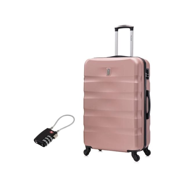 Resväska Storlek 75cm 23kg | Resväska CELIMS AeroWave | 360-hjul | Lås | Roséguld