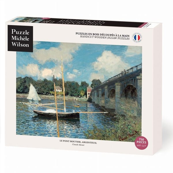 Pussel - PUZZLE MICHÈLE WILSON - Vägbro Argenteuil av Claude Monet - 750 bitar - Trä - Tillverkad i Frankrike