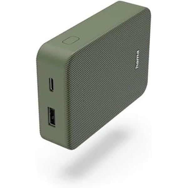 Externt batteri - HAMA - Power Pack 10000 mAh - Snabbladdning - USB A och C - Lätt och kompakt