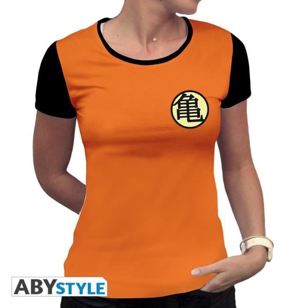 T-shirt Dam - ABYSTYLE - Dragon Ball - Kame Symbol - Orange - Kort Ärmar - Anpassad