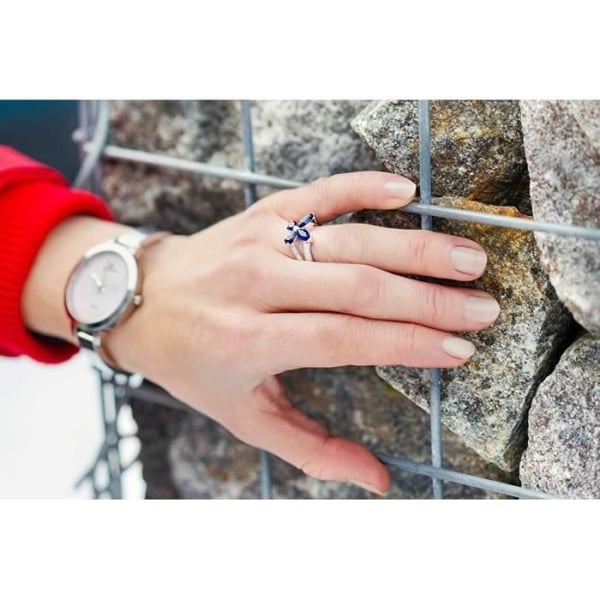 Smyckeset - Beneto - Silver - Blommönster - För Kvinna