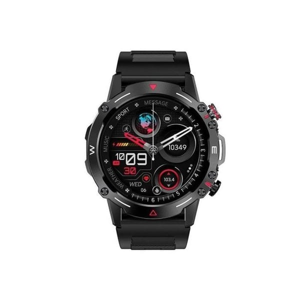 Cool Äventyr Smartwatch Amoled Silikon Svart