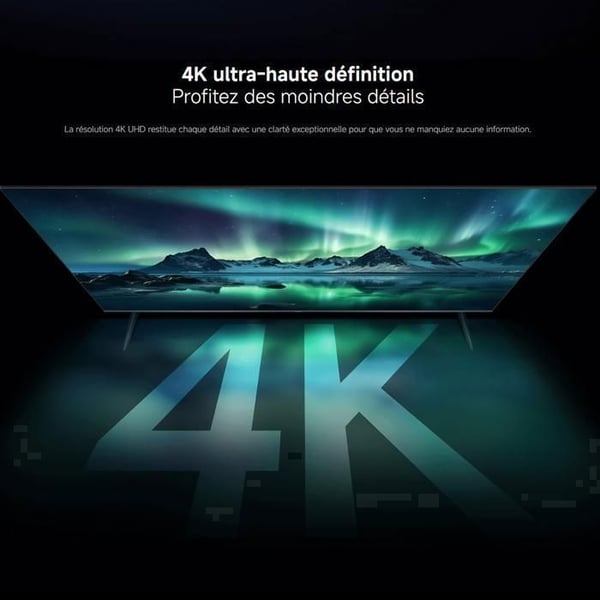 XIAOMI TV A Pro 50 [Energiklass F] - TV - 127 cm (50 Tum) - 4K UHD QLED - Smart TV & Google TV - Röststyrning