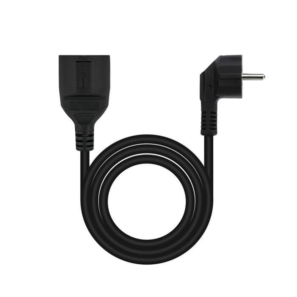 Förlängningssladd - Nano Sladd - 5m - Koppar 1,5mm2 - Svart - Schuko CEE7
