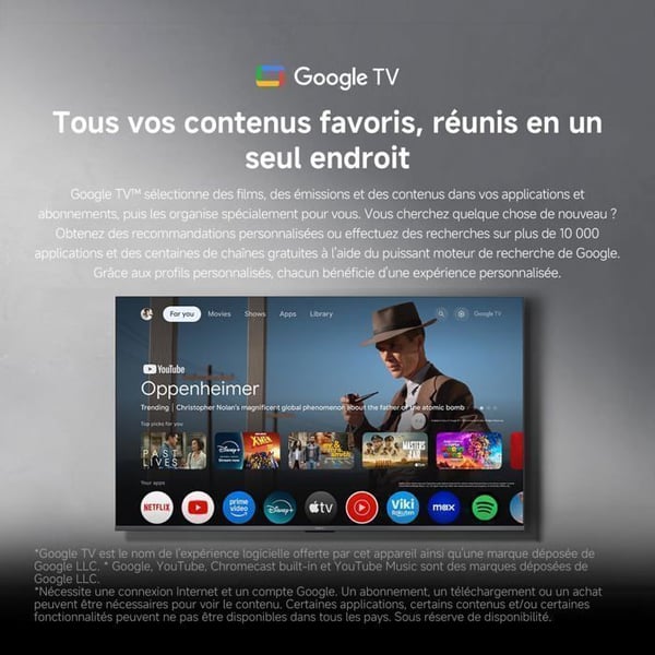 XIAOMI TV A Pro 50 [Energiklass F] - TV - 127 cm (50 Tum) - 4K UHD QLED - Smart TV & Google TV - Röststyrning