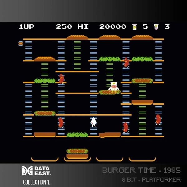 Spelkassett - Dataeast - Kassetten 1 - 10 klassiska spel - Retro-konsoler - Arcade