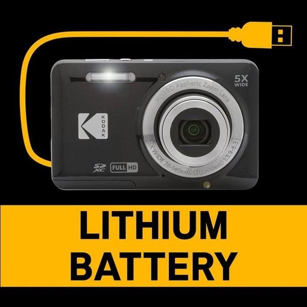Kodak Pixpro FZ55 Friendly Zoom Digital Camera 16 Mill. pixel Optisk zoom: 5 x sort Full HD-video, HDR-Video