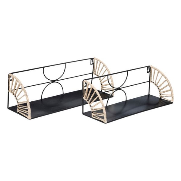 Set med 2 "Miléva" metallvägghyllor Atmosphera