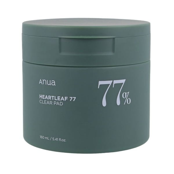 Fugtgivende puder - ANUA - HEARTLEAF 77% CLEAR PAD - 70EA - Tonende - Mild eksfolierende