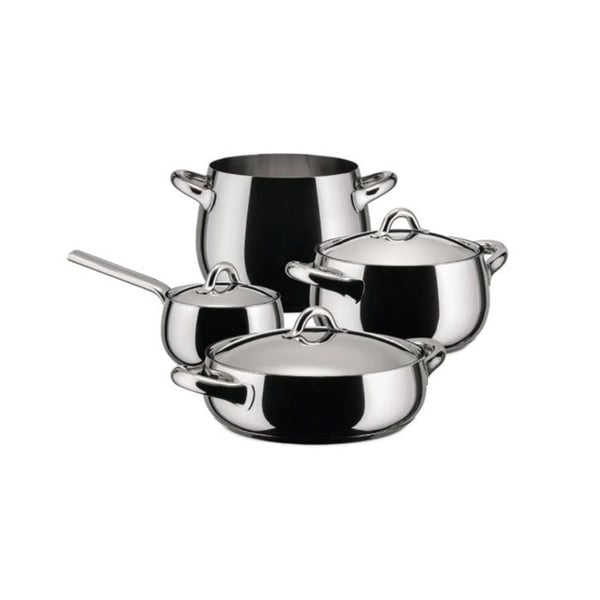 ALESSI Set med Kastruller och Grytor 7 delar