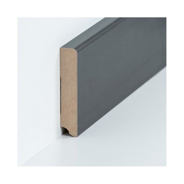 Plint MDF 19 x 96 x 2500 mm kärna MDF belagd Grå plint av PROVISTON Titan