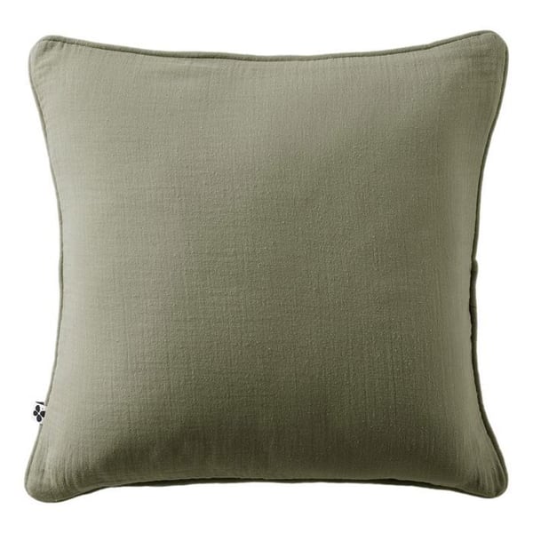 Avtagbart kuddfodral med piping "Gaïa" 45 x 45 cm "Gaze de Coton"