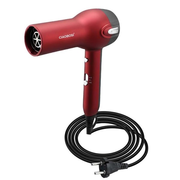 Hårfön - AVIZAR - 1400W - Kall luft - Lång sladd - Tyst