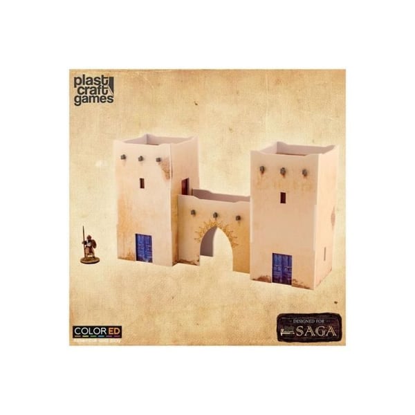 Maquette för figurspelet 28 mm - Plast Craft Games - SAGA ColorED - Arabisk byingång