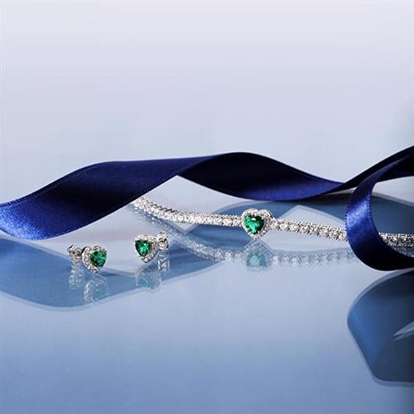 Armband - Morellato - SAVB13 - Sterling silver - Glittrande hjärta - Klara kristaller