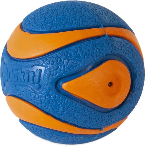 Hundboll - CHUCK IT - Ultra Squeaker - Storlek L - Naturlig gummi - Ø 7,5 cm
