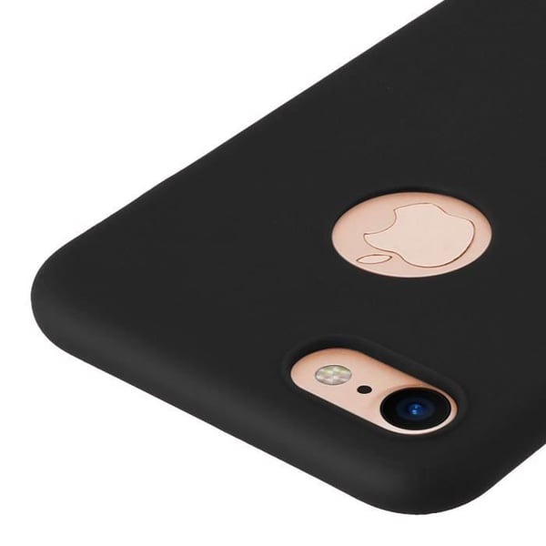Coque - Forcell - iPhone 7, iPhone 8 - Silikongel - Mjuk - Svart