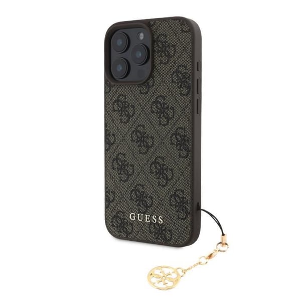 Baksida för iPhone 16 Pro Max Tryckt 4G Guess Brunt