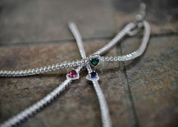 Armband - Morellato - SAVB13 - Sterling silver - Glittrande hjärta - Klara kristaller