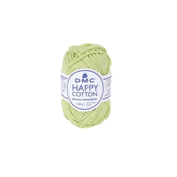 DMC - Natura Happy Cotton 3mm 20g Amigurumi och Virkning Col. 779 grön