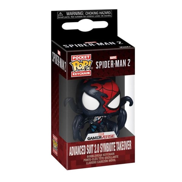 Figurine Funko Pop Nyckelring Spider Man 2 VG Advanced Suit 2.0 Symbiote Takeover