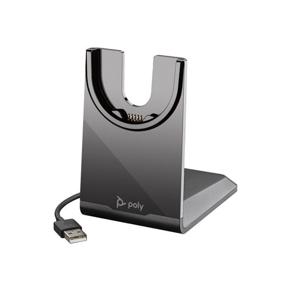 Laddningsbas - Poly - Voyager 43 / Focus 2 - USB-A - Trådlös laddning - Svart