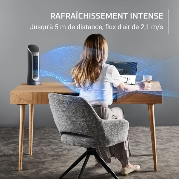Rowenta Eole Compact, Pylväsventilaatto, Tehokas viilennys VU6220F0