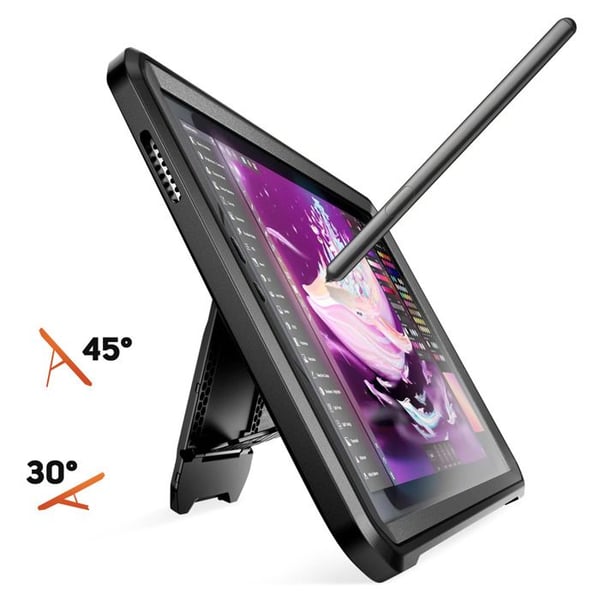 Heltäckande skal för Galaxy Tab A11 Unicorn Beetle Ultra Resistans 360° Supcase Svart