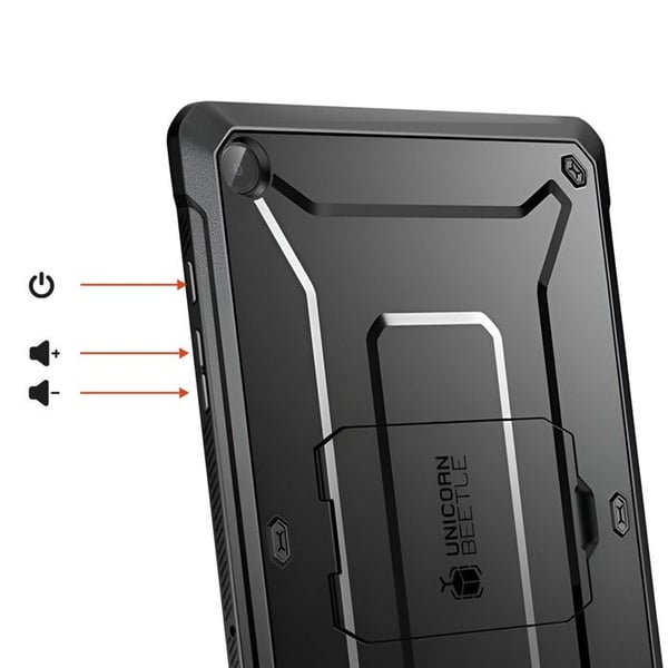 Heltäckande skal för Galaxy Tab A11 Unicorn Beetle Ultra Resistans 360° Supcase Svart