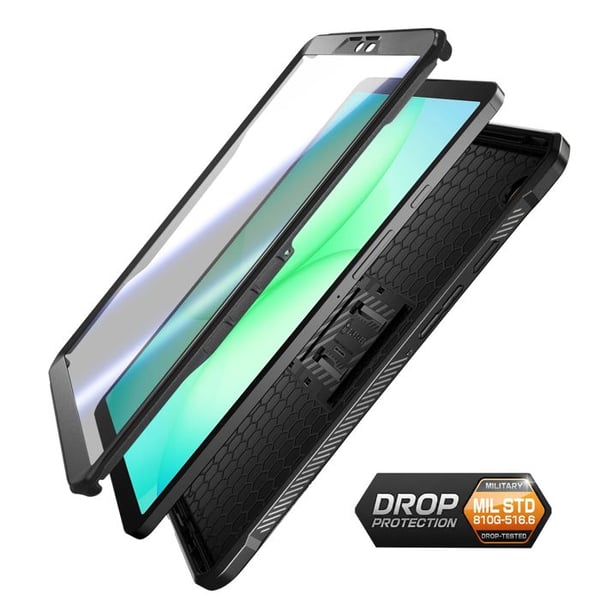 Heltäckande skal för Galaxy Tab A11 Unicorn Beetle Ultra Resistans 360° Supcase Svart