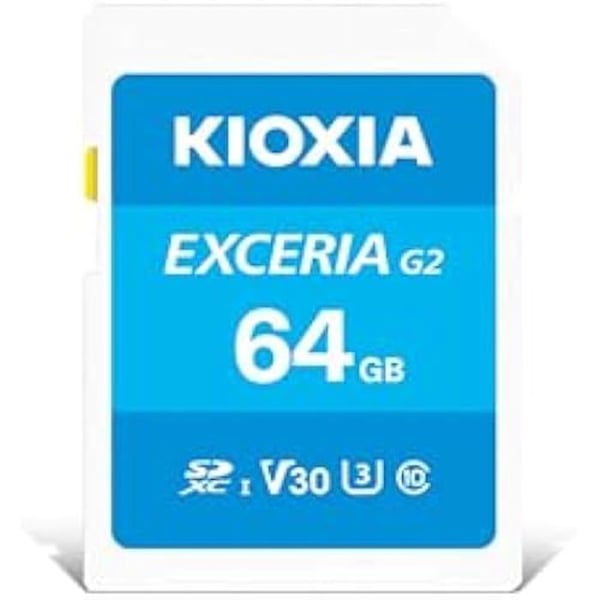 SD-kort - KIOXIA - Exceria G2 - 64 GB - Ny - Leverans till Packstation SD-kort - KIOXIA - Exceria G2 - 64 GB - Ny - Leverans till Packstation