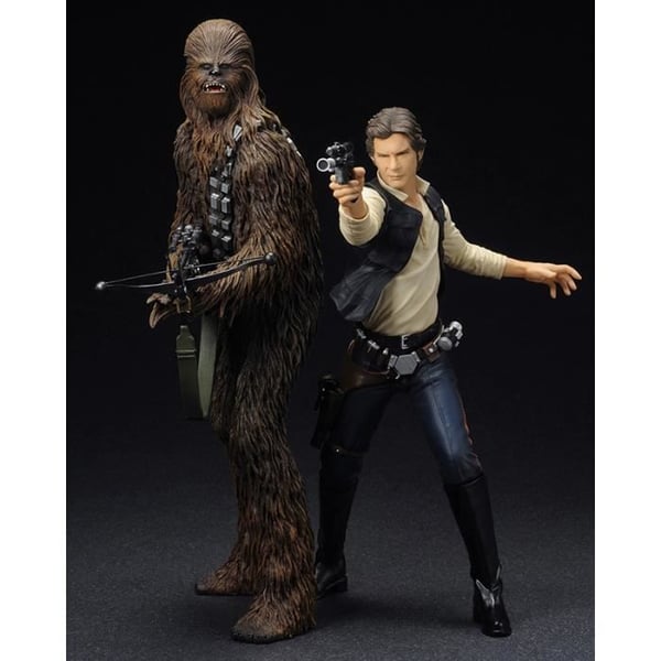 Statuetter - ARTFX+ - Han Solo & Chewbacca - PVC - 18 cm - Dekorativa objekt