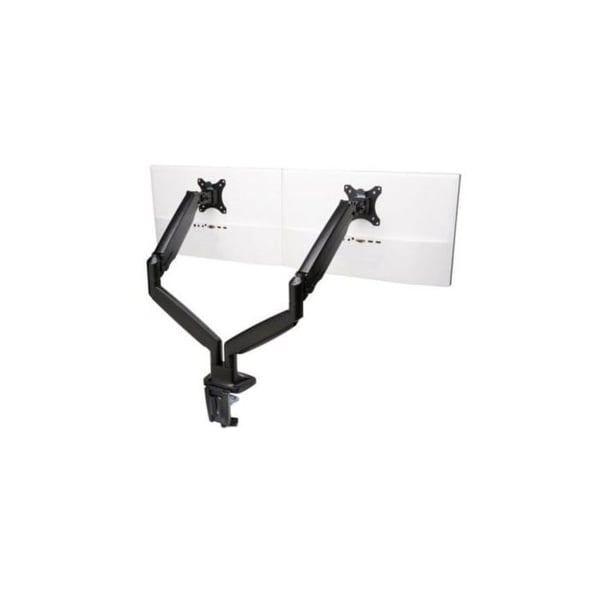 Dobbeltjusterbart Skærmarm - KENSINGTON - K59601W - Sort - Højden kan justeres - Ergonomisk design