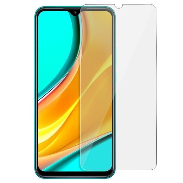 Skärmskyddsfilm - Xiaomi - Redmi 9 - 9H härdat glas - Stötsäker - Transparent vit