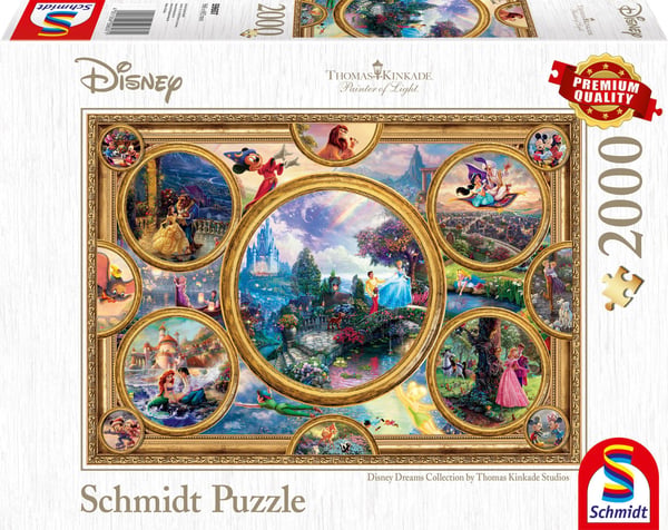Pussel - SCHMIDT SPIELE - DISNEY, Dreams Collection - 2000 bitar - Från 14 år