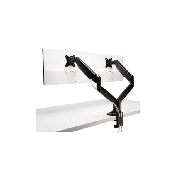 Dobbeltjusterbart Skærmarm - KENSINGTON - K59601W - Sort - Højden kan justeres - Ergonomisk design