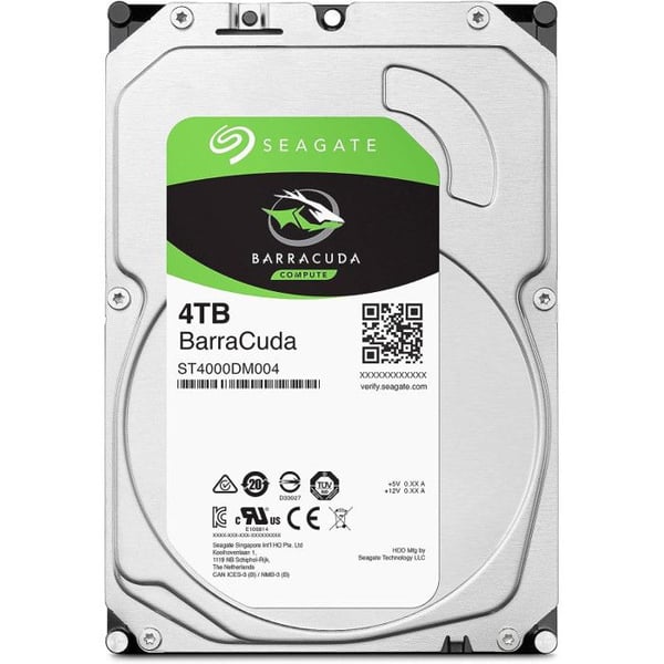 Exos 7E10 4TB 512E/4kn SATA Svart