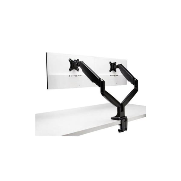 Dobbeltjusterbart Skærmarm - KENSINGTON - K59601W - Sort - Højden kan justeres - Ergonomisk design