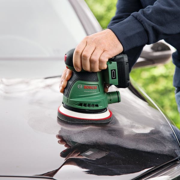 BOSCH trådløs ekscentersliber - UniversalOrbit 18V 20 - 18V - 125mm - 1 batteri 2,0 Ah + oplader