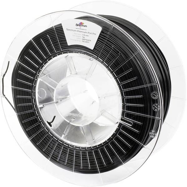 Spectrum Filaments 80098 PLA Pro filament PLA Pro modstands imod stød 1,75 mm 1000 g dyb sort, sort 1 stk. Spectrum Filaments 80098 PLA Pro filament PLA Pro modstands imod stød 1,75 mm 1000 g dyb sort, sort 1 stk.