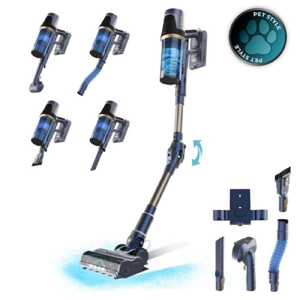 Cecotec Conga Rockstar RS70 Pet Flex Støvsuger-blæser BLDC. 500 W og 150 AW sugeeffekt