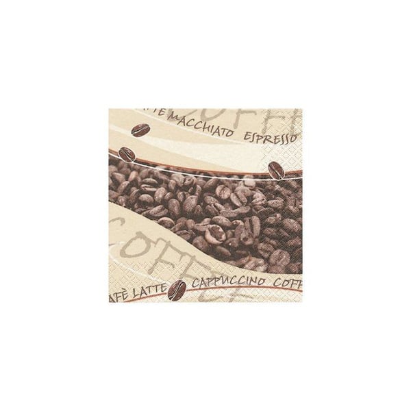 Cocktailservetter - HEMMAFASHION - 25 x 25 cm - Bruna - Tvättbara - Paket med 25