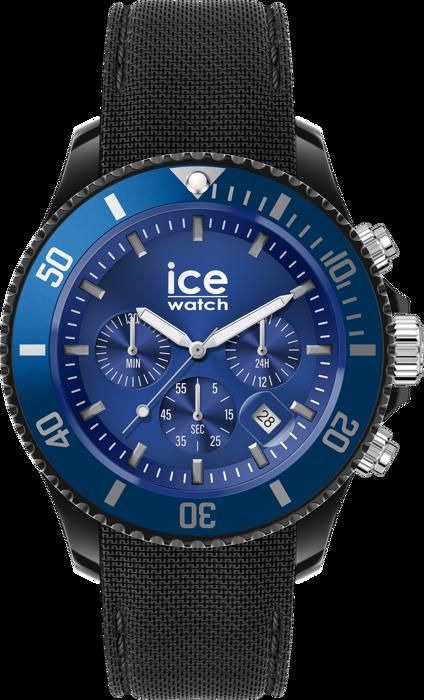 Klocka - Ice Watch - 020623 - Svart silikon - 44 mm - Vattentålig 10 bar