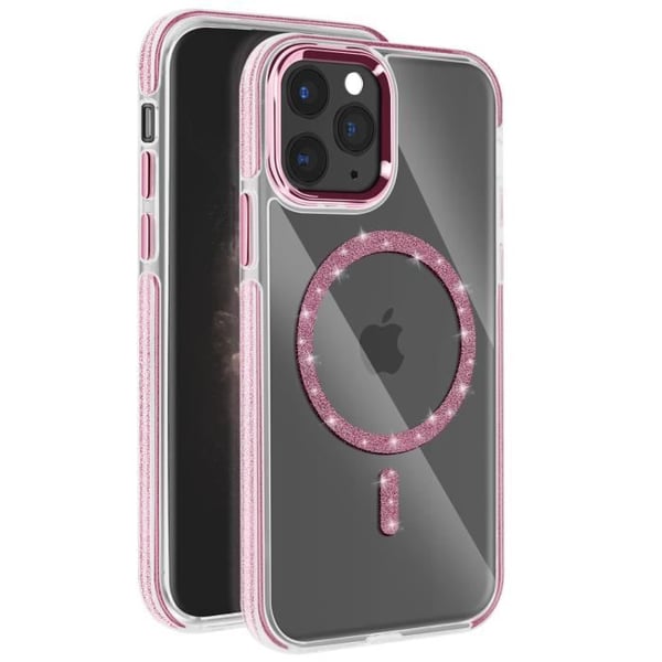 Coque MagSafe - Silikon - iPhone 11 Pro - Glittrande - Stötsäker - Kameraskydd