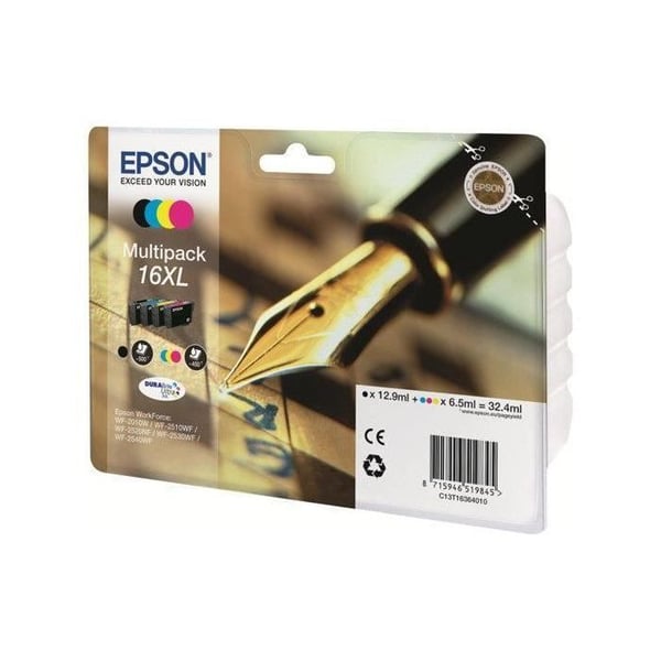 EPSON Multipack 16 XL - Fyldepen - Sort, Cyan, Gul, Magenta (C13T16364022)