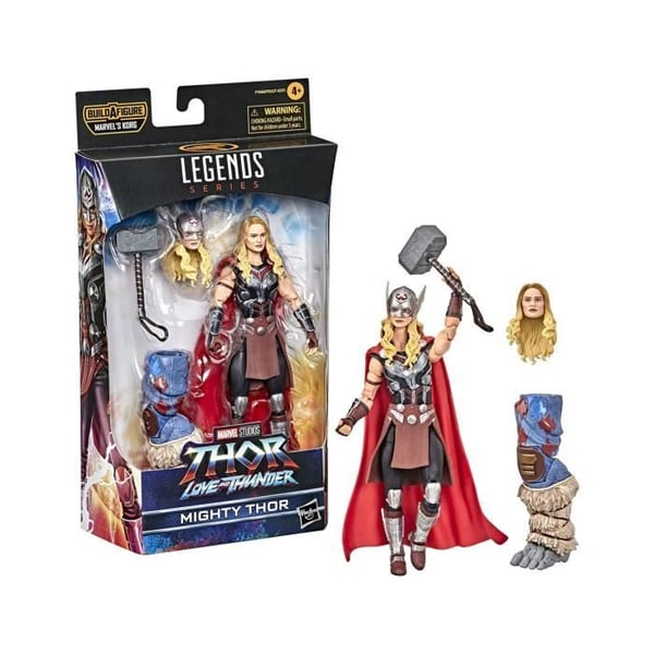 Samlarfigur - HASBRO - 15 cm Mighty Thor - Vit - Marvel - Blandat - från 3 år och uppåt