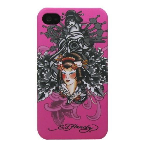 Ed Hardy Geisha Skyddsfodral till iPhone 4G/HD - Rosa