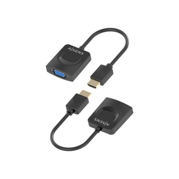 HDMI-omvandlare - AISENS - A122-0947 - HDMI Hane - SVGA Hona - 15 cm Svart