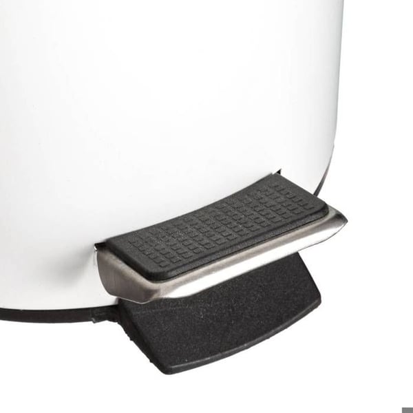 Soptunna med lock bambu 3L "Naturéo" vit - 5 five simply smart
