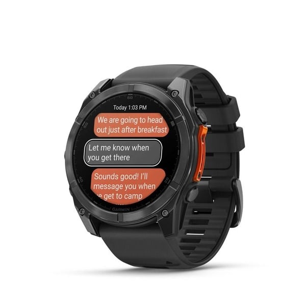 Multisportklocka - GARMIN - fenix8 - AMOLED-skärm 1.4' - Autonomi 29 dagar - Inbyggd LED-lampa